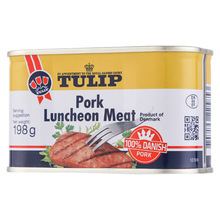 Tulip郁金香猪肉午餐肉198g 丹麦进口肉制品方便速食即食肉罐头