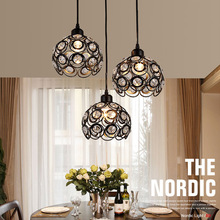 现代简约餐厅吊灯客厅水晶吊灯北欧个性吧台卧室过道阳台灯具
