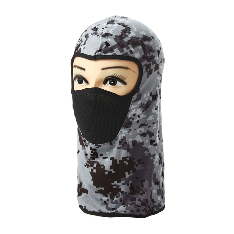 Cycling Mask Face Care Headgear Outdoor Sports Sun Protection Camouflage Printed Mask Sleeve Cap Helmet Liner Cap Cross-Border