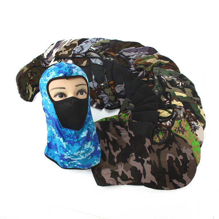 Cycling Mask Face Care Headgear Outdoor Sports Sun Protection Camouflage Printed Mask Sleeve Cap Helmet Liner Cap Cross-Border