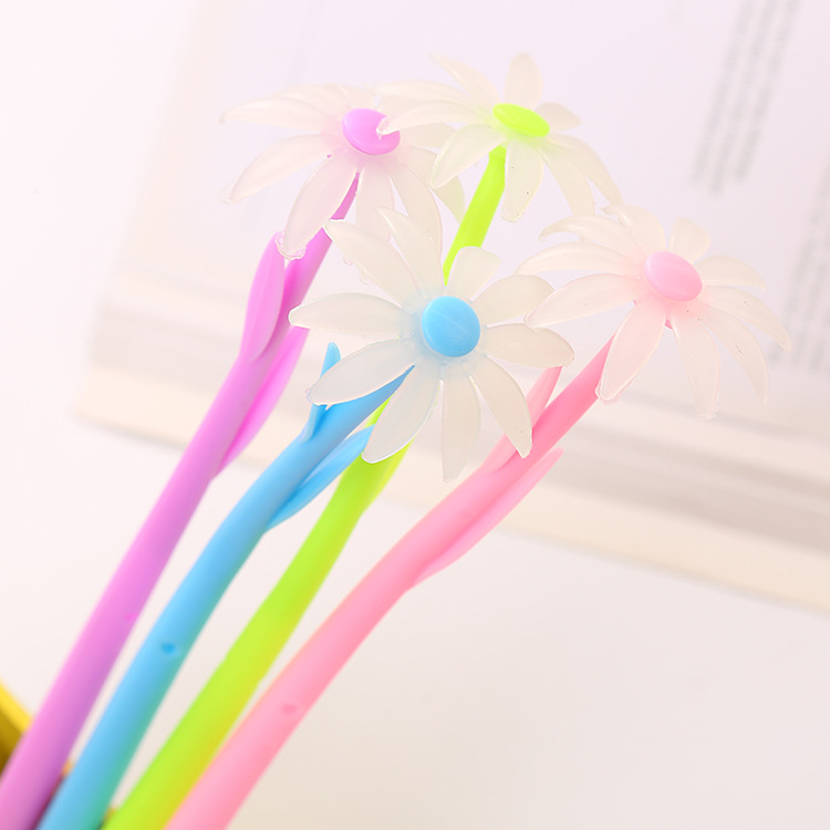 Creative Sun Color-Changing Flowers Gel Pen Cute Learning Stationery Water-Based Paint Pen Encounter Light Color-Changing Flowers Brush Factory Wholesale