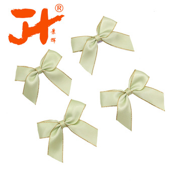 3cm丝带双金边涤纶带小花 化妆瓶礼品蝴蝶结 香水瓶装饰蝴蝶结