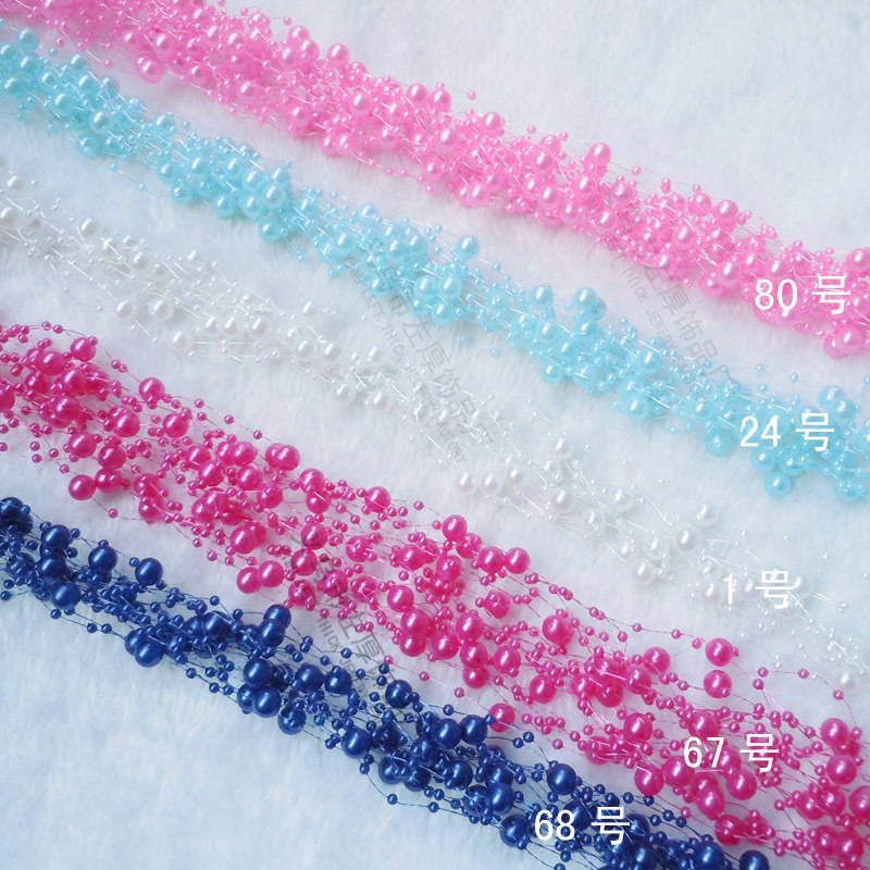 韩版满天星连线珠批发 8+3仿珍珠婚庆手棒鲜花包装珠链 厂家促销