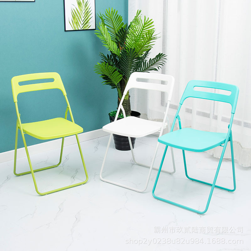 厂家批发办公会议折叠椅简易家用靠背椅培训展会椅宿舍椅一件代发