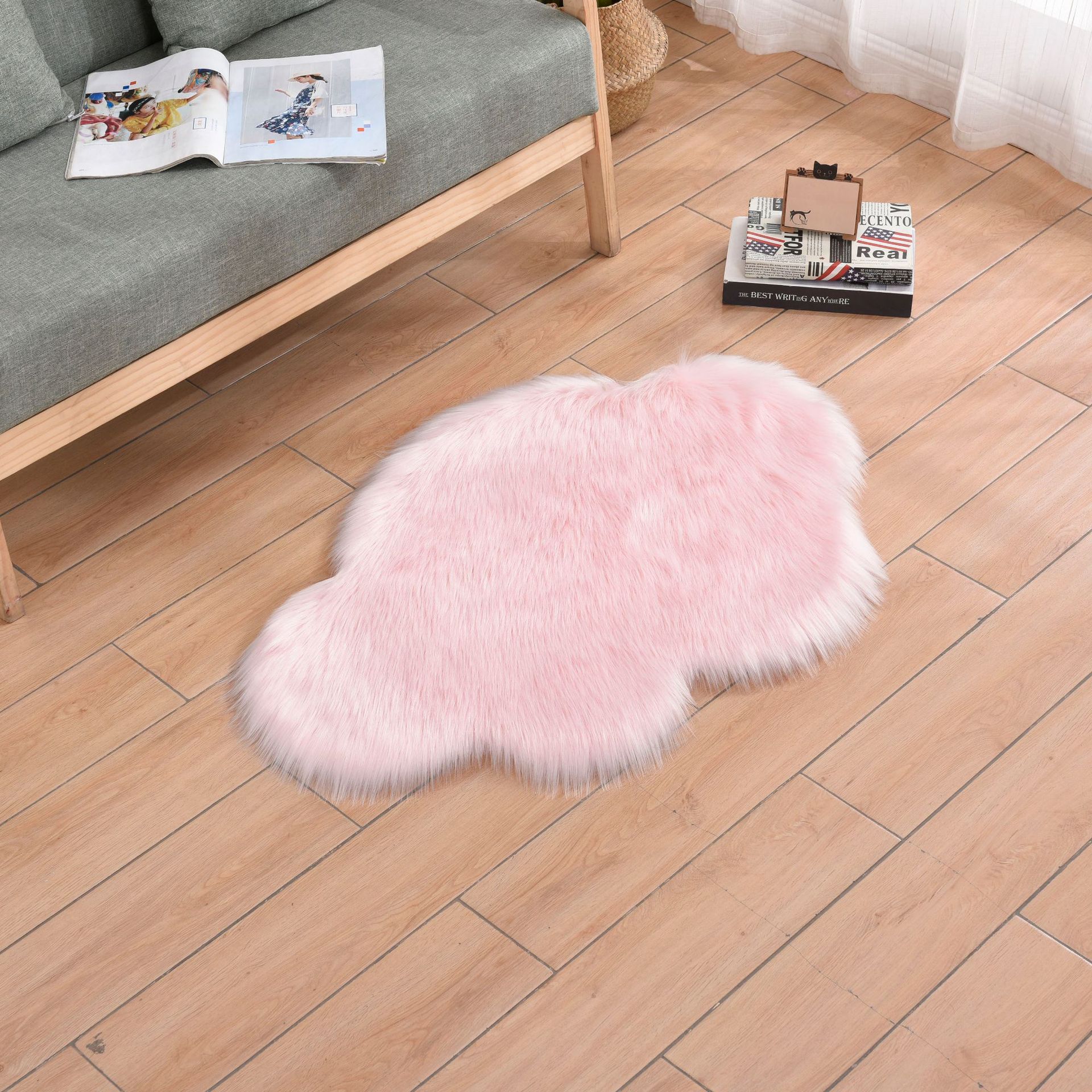 New Wool-like Carpet Cloud Sofa Living Room Carpet Floor Mat Bedroom Plush Bay Window Carpet Wholesale