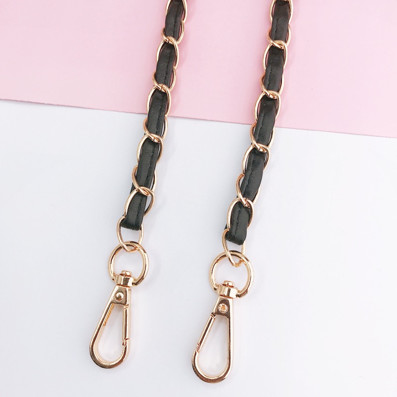 Metal Bags Chain Girls Slung over One Shoulder Phone Cover Lanyard Lanyard Lobster Buckle 110cm Gold Iron Chain Shoulder Strap