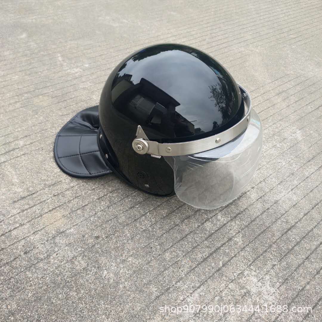 pc防暴面罩头盔勤务盔保安安全帽头盔防暴校园保安器材幼儿园防爆