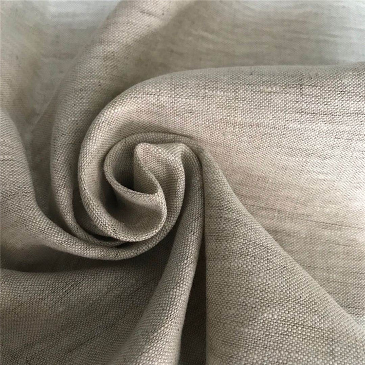 工厂直销 天然环保原坯色亚麻布 休闲复古风箱包鞋帽材料现货批发