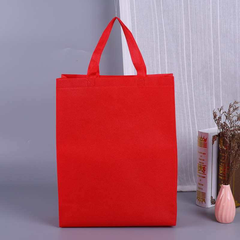 Spot Non-Woven Handbag Customized Shopping Bag Packaging Bag Non-Eco-friendly Bag Customized Laminated Non-Woven Bag Customized