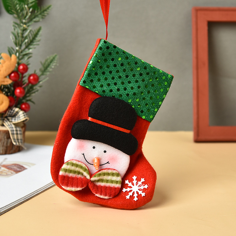 Christmas Decoration a Variety of Christmas Stockings Christmas Candy Socks Christmas Tree Pendants Gift Bag Christmas Stockings Wholesale