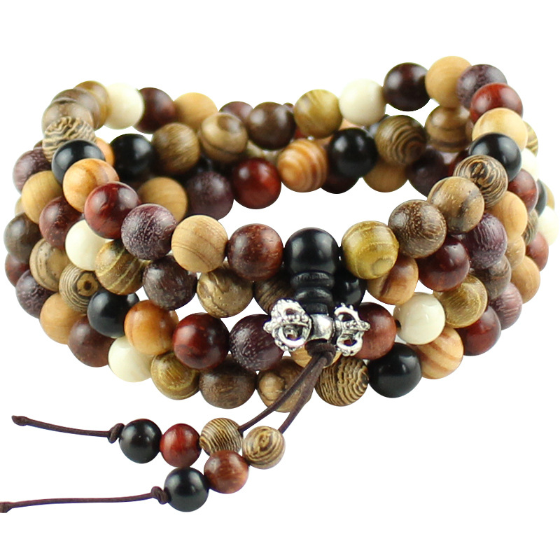 Factory Wholesale All Kinds of Wooden Buddha Beads Bracelet 108 Bracelets Ebony Crafts Men and Women Couple Accessories Live Broadcast Goods