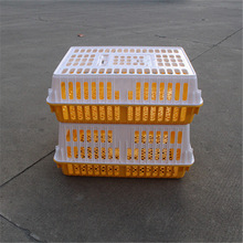 四川成都塑料鸡笼 重庆755*550*270mm加厚塑胶运输鸡鸭鹅笼养殖笼