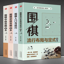 围棋书籍棋谱4册 围棋入门级初级中级围棋技巧攻略布局定式变化图