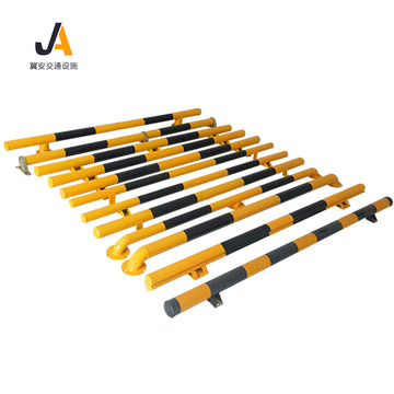 u型预埋防护栏钢管挡车器市政道路隔离栏停车场汽车限位杆