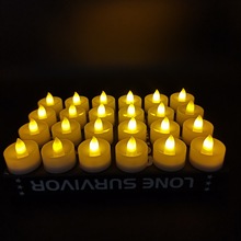厂家 电子蜡烛灯塑料圆柱形仿真无焰闪烁茶灯led蜡烛灯圣诞蜡烛灯