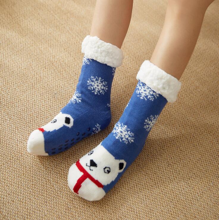 Winter Christmas Room Socks Children's Adult Carpet Socks Snow Socks Home Socks Confinement Sleeping Socks Slippers Socks Leg Warmer