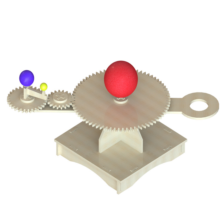 月亮地球太阳三球仪diy科技小制作学生天文儿童玩具科学实验材料