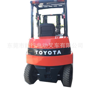 原装3吨丰田电动叉车 两节自由提升门架带左右侧移器调距叉 叉车