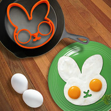 厂家爆款兔子煎蛋硅胶模具卡通创意兔子煎蛋器厨房小工具