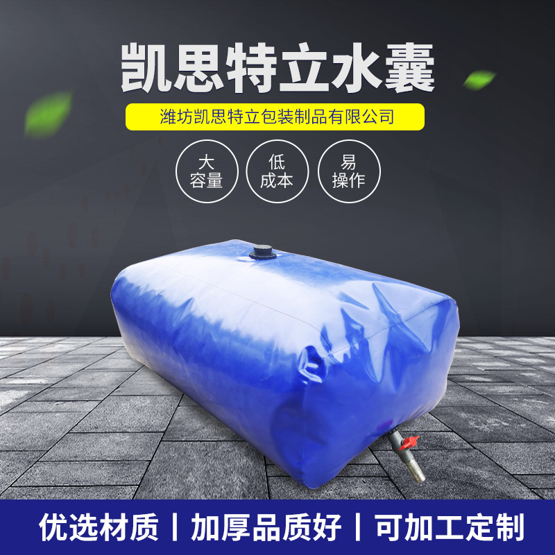 厂家批发pvc水囊液袋软体可折叠运输水袋蓄水容器塑料储水囊定 制