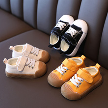 婴儿鞋春秋新款儿童宝宝软底学步鞋女童透气帆布鞋男童饼干鞋批发