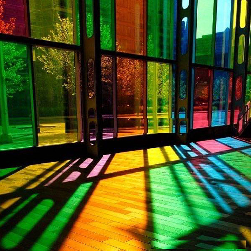建筑装饰膜彩色玻璃贴膜窗户家用玻璃贴纸膜透光薄膜