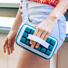 丹麦ICEBREAKER POP制冰盒冰格带盖创意家用自制冰块安全硅胶模具