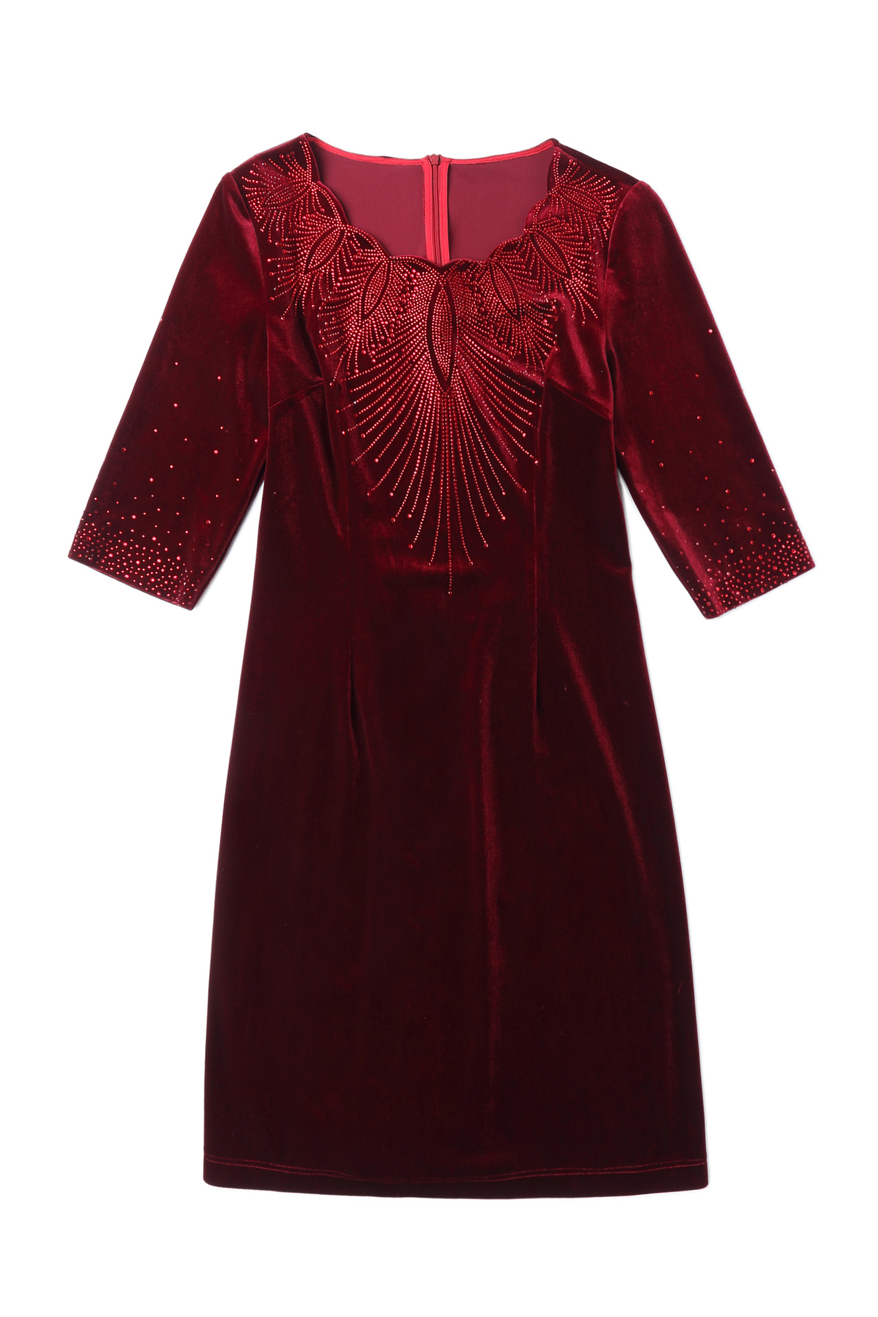 Spring 2022 New Elegant Gold Velvet Dress for Middle-Aged and Elderly Mothers Festive Wedding Banquet One-Piece Delivery