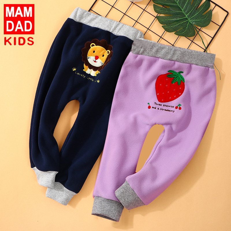 童裤儿童裤子中小童秋冬加绒加厚长裤儿童棉裤秋冬婴幼儿裤子新款