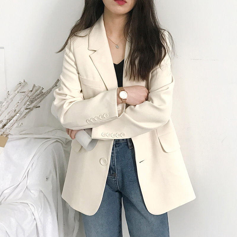 small suit jacket women‘s new 2022 korean style spring and autumn leisure loose internet hot autumn suit jacket british style fashion