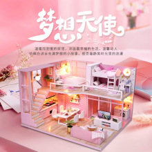 智趣屋diy小屋别墅静待时光手工拼装玩具房子创意生日礼物送女友