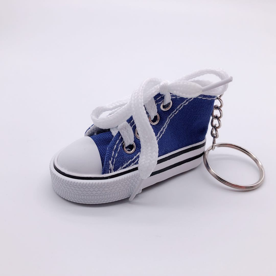 Mini Canvas Childen of Heaver Fashion Bike Motorcycle Foot Brace Small Casual Shoes Hanging Ornament Simulation Shoes Keychain