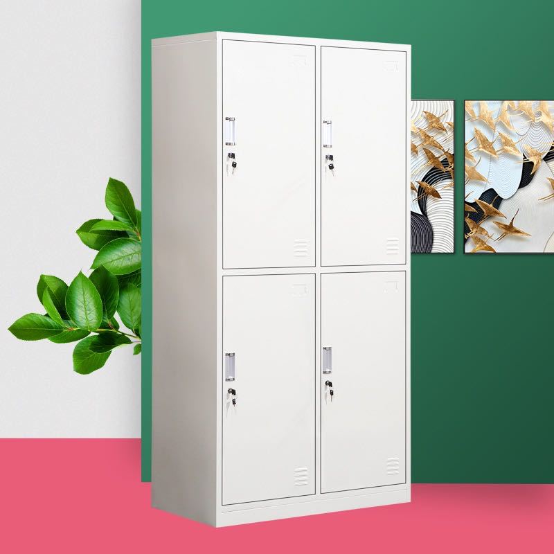 工厂四门更衣柜员工宿舍储物柜换衣柜二门双门钢柜柜子加厚款