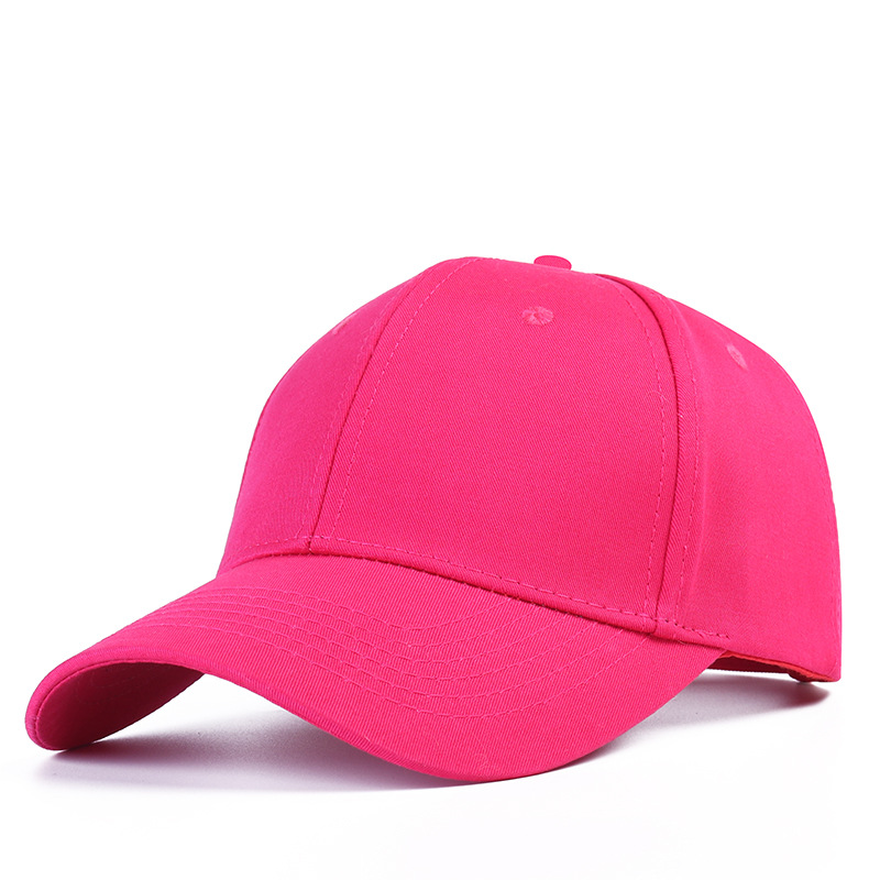 Solid Color Advertising Cap Printing Hat Peaked Cap Outdoor Baseball Cap Logo Processing Embroidery Light Board Sun Protection Sun Hat