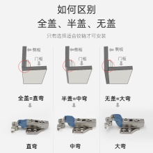 铝窗阻尼铁铰链免打孔镀镍金属门铝框缓冲铰链合页五金件批发