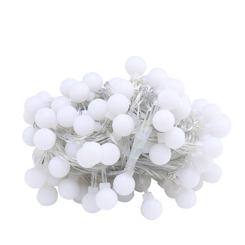 Factory Hot Sale 20 Lights Led Frosted Ball String Lights Room Hotel Christmas Holiday Decorative Lights Usb Battery