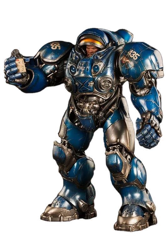 星际争霸2dc风暴英雄人族机枪兵泰凯斯·芬利关节超可动人偶手办