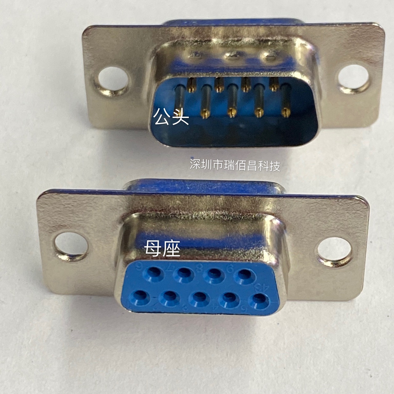 db9 公头/母头 rs232 双排9芯/针 焊接式 接口/串口-阿里巴巴