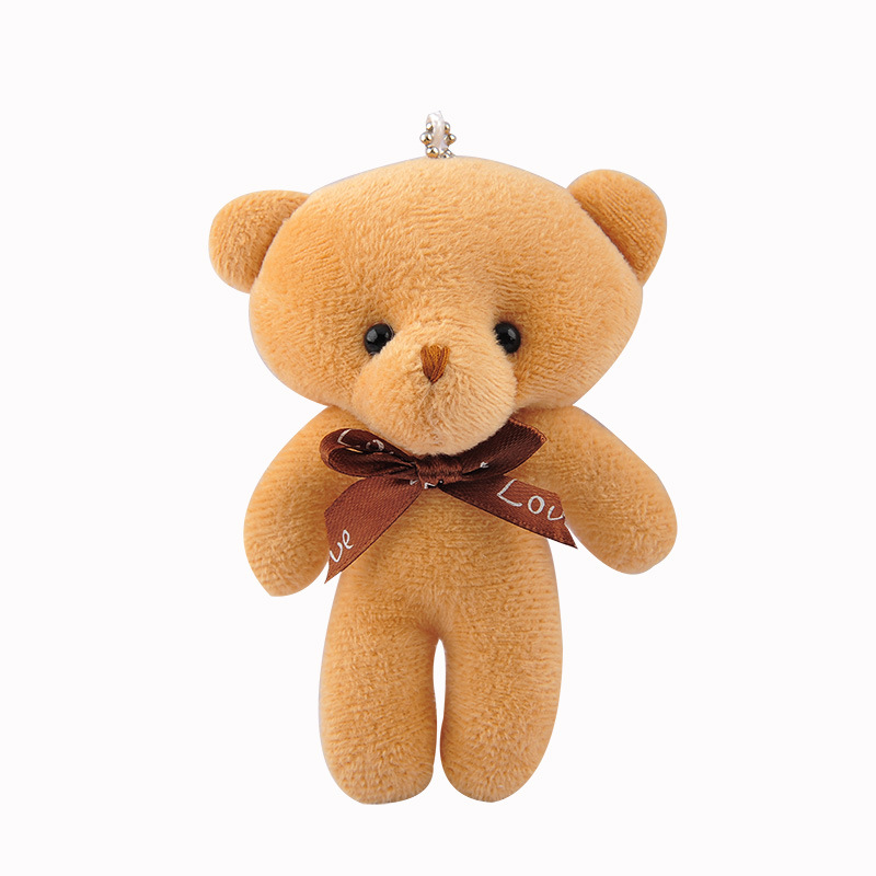 Teddy One-Piece Bear Doll Bear Pendant Plush Toy Key Chain Creative Doll Small Gifts for Children Foreign Trade