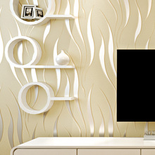 现代简约无纺布立体3D欧式壁纸客厅卧室温馨家用纯色电视背景墙纸