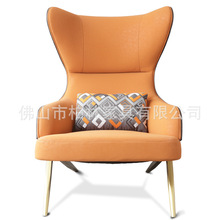 意式轻奢单人沙发椅北欧现代简约老虎椅客厅高背沙发厂家批发厂家