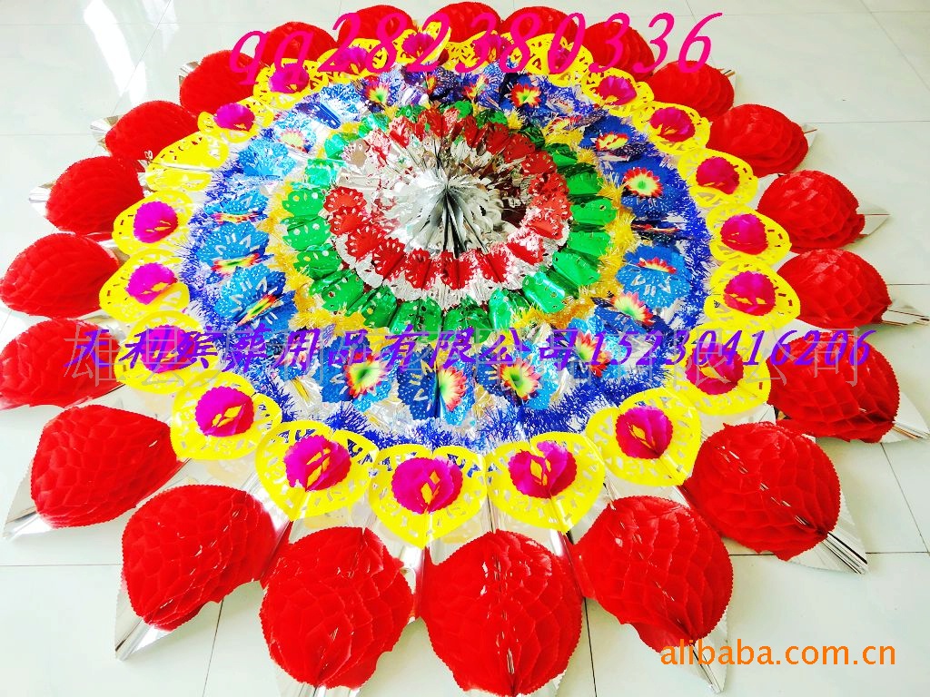 华丽2米2圆头大球殡葬亮花圈 殡葬用品