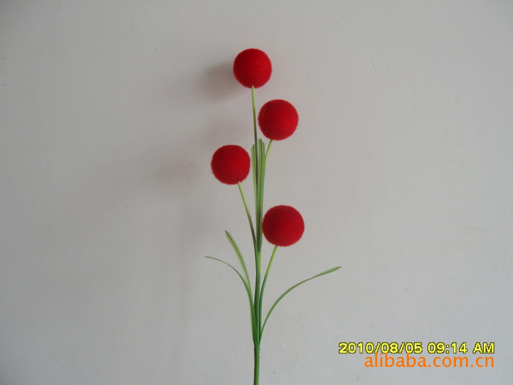 【自产自销】供应 手工 泡沫植绒 手工花 仿真花