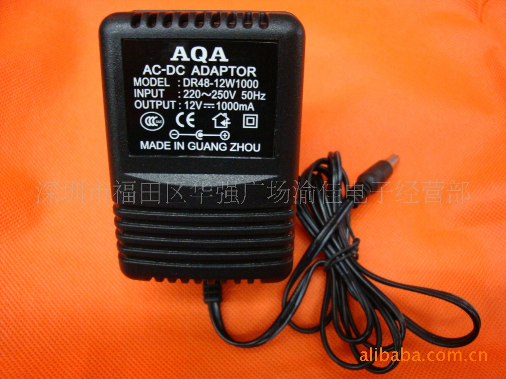 12v1a英规变压器直流稳压电源,12w火牛,监控电源,摄像头电源