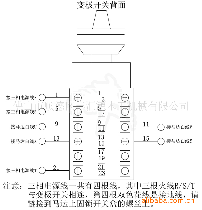 台湾贝特送材机/送料器配件(万能转换开关/47a)