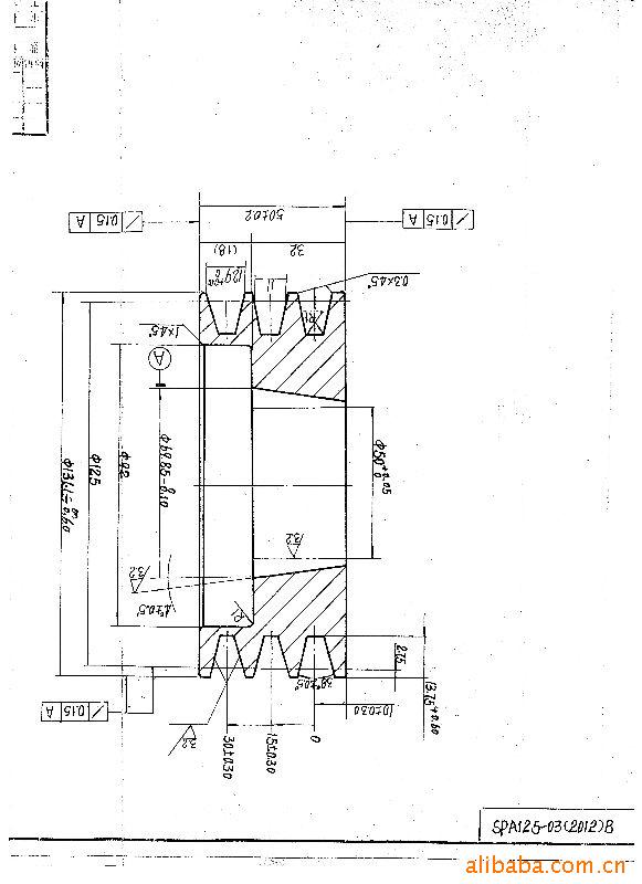 欧标皮带轮锥孔皮带轮窄v皮带轮spa/spb/spc/spz/3v/5v/8v