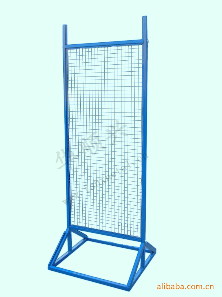 背网式网格挂网双面展示货架定做 插kt板广告 jhsx-082