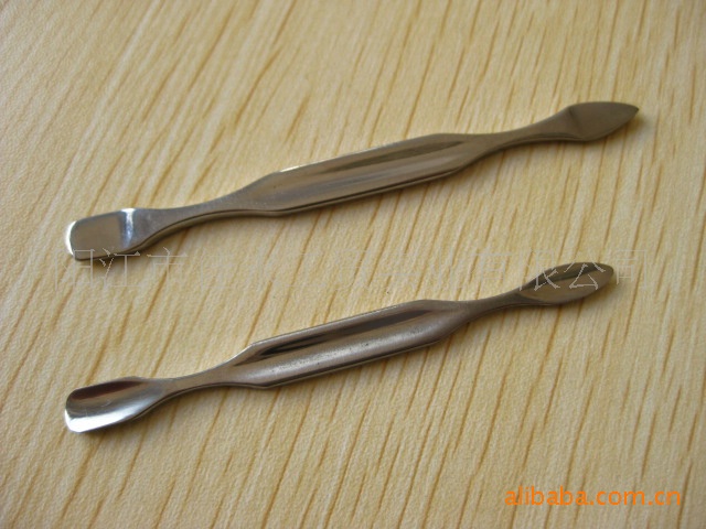 供应美容杂件 不锈钢双头挑 mz-012