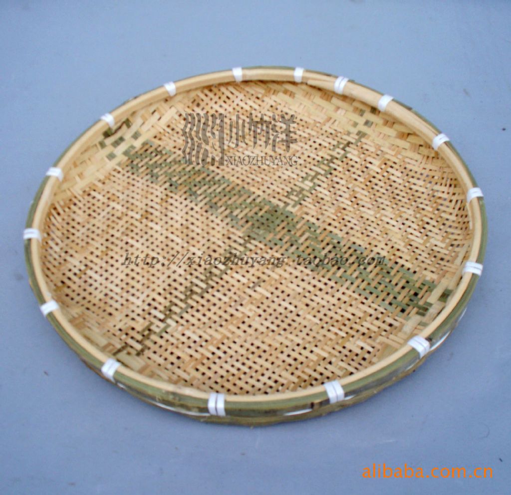 纯手工编织米筛 小号竹制米筛 竹匾竹簸箕 筛子批发代发