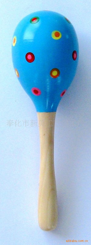 供应新款儿童打击乐器 幼儿园可爱教具手摇沙锤沙球早教益智摇铃